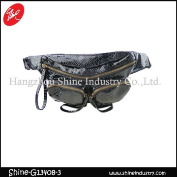 2015 high grade alligator pattern functional waist bag