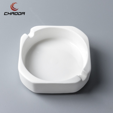 Custom Logo Ceramic Pocket Ashtray - Modern Square Design Smokeless Stand