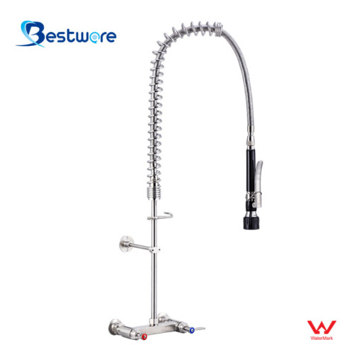 Restaurantküchenstandard Pull Down Wall Mount Wasserhahn