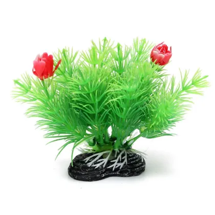 New 12x9x6.5cm Aquarium Artificial Aquatic Grass Plants Fish Tank Ornament Plant Decoration
