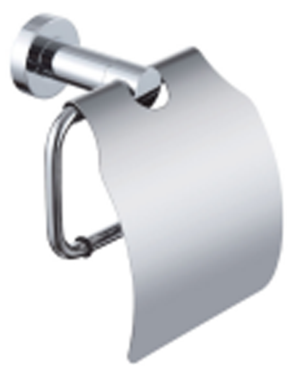 Chrome Toilet Paper Holder With Lid