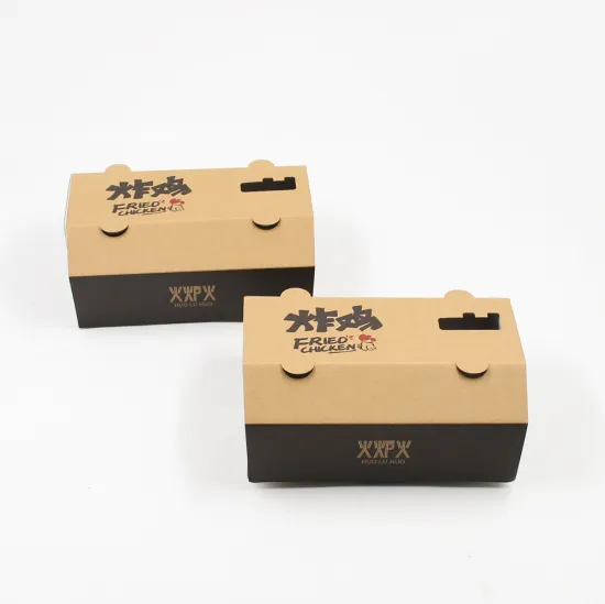 High-Quality Custom Printed Corrugated Paper Boxes for Fast Food Fried Chicken Packaging