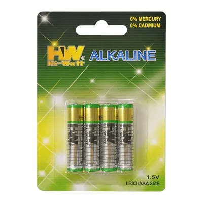 HW Alkaline AAA Battery LR03