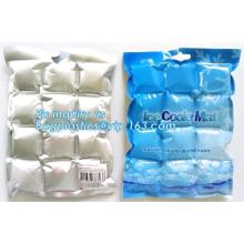 Gel bead Carrier Ice Chilling wine cooler sleeve or bag, waterproof dry cooler fish bag, portable vaccine gel ice cooler bag