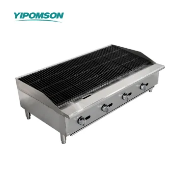 4 Burner Countertop BBQ grill for restaurants