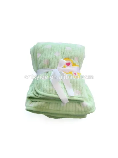 wholesale baby blankets printing plush blankets green baby blanket