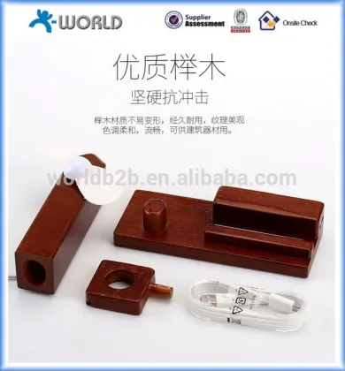 wooden charging dock charging stand charging station for apple iphone & apple watch