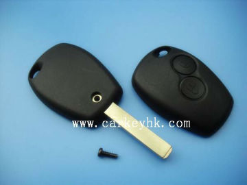Hot selling renault 2 button remote key cover box without logo with battery holder