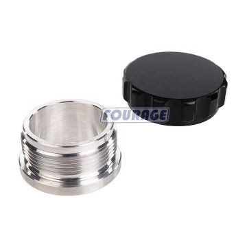 Natural Aluminum Alloy Filler Neck AN24 Weld-On Bung for Fuel Tanks