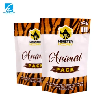 Customized Aluminum Foil Zipper Stand-Up Pouch for Honey