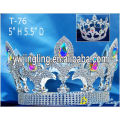 Full Round Crown Wholesale Rhinestone Hair Jewelry