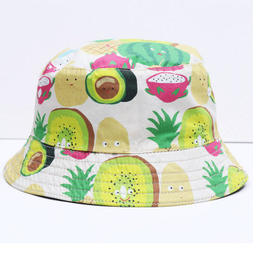 Customizable Reversible Cotton Bucket Hats with Logo Printing for Unisex and Kids