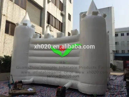 Commercial kids & Adult playground PVC Tarpaulin giant white castle