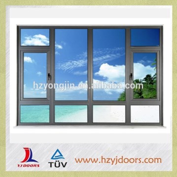 2015 YJ manufacture 50mm aluminum casement window for sale