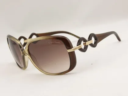 Erica 518s 47f Brown Gradient Transprent Coffee Acetate Frame Light Brown Resin Lens Roberto Cavalli Sun Glasses