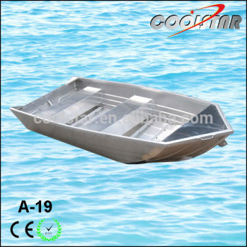 A type aluminium v head flat bottom boat