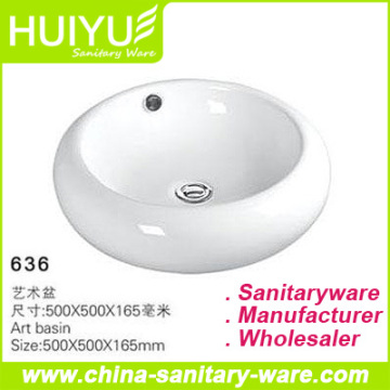 New Style Rectangle Ceramic Bathroom Square Art Wash Basin