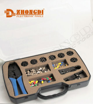 High quality 5pcs (Insulated,Coaxial,Cut tool,etc) network tool kit of Ningbo ZD