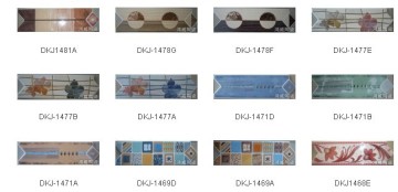 irregularity shpae crystal golden interlocking border