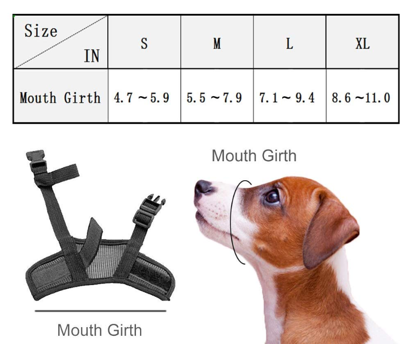 Anti-Barking Dog Muzzle Mouth Cover