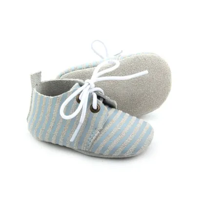 New Design Toddler Oxford Shoes Striated Breathable Shoes Baby Wholesale