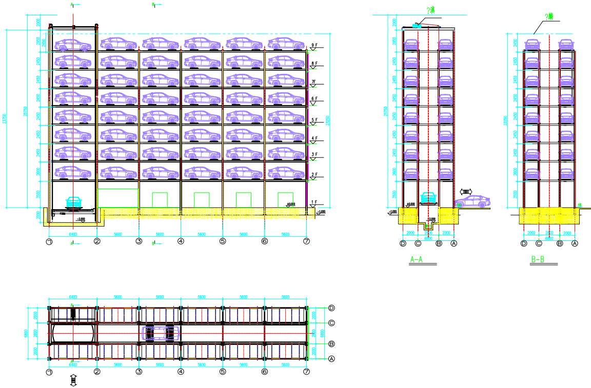 Plane Moving Parking System
