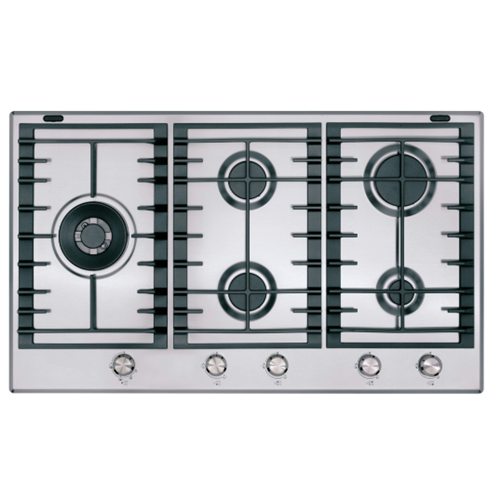 Piani cottura a gas Kitchenaid 5 fuochi in acciaio inox