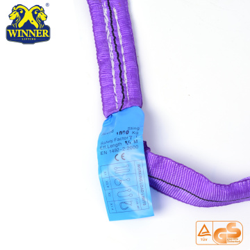 1T To 12T Round Sling Color Code Nylon Webbing Sling