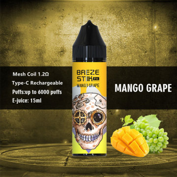 Disposable Vape Pod ECigarette Breze Stiik Fit 6000Puffs