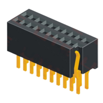 0.8mm Pitch Double Row Straight Female Header