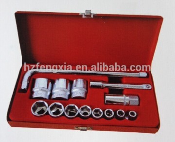 15pcs 1/2"DR socket tool set CRV
