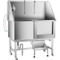 Stainless Steel Dog Grooming Tub for Large Dogs