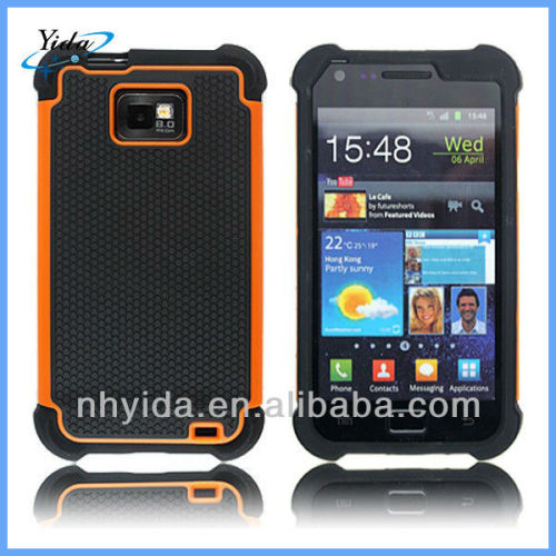 3 In 1 Defender Cell Phone Case For Samsung Galaxy I9100 Rugged Hard Matte Case