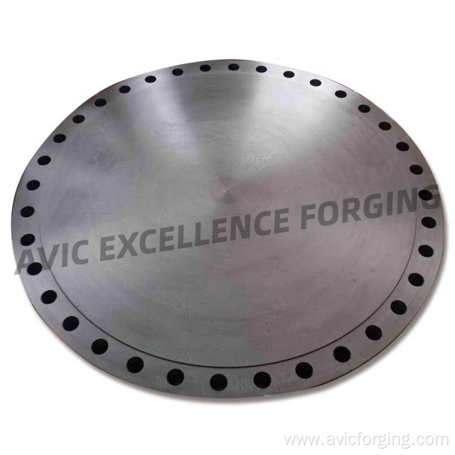 large diameter blind flange for heat exchanger equipment