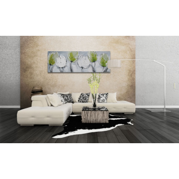 Fresh Green Tulip Wall Art Oil Painting