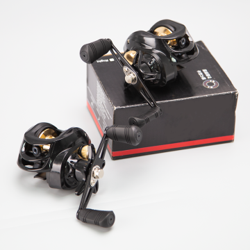 ORJD Magnetic Brake System 8KG Drag Baitcasting Reel 7.2:1 High Speed Black Gold