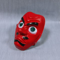 Máscara de festa de terror em PVC vermelho japonês Tengu