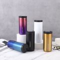 Portable thermos cup, straw coffee cup