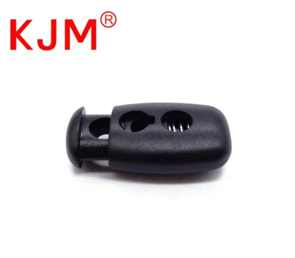 Custom Backpack Clothing Bag Shoes 5mm Plastic Double Hole Cord Lock