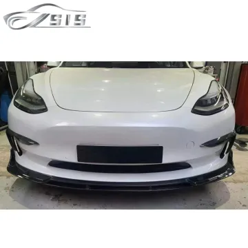 Carbon Fiber Kits for Model Y: Front Lip, Side Skirts, Rear Lip Spoiler