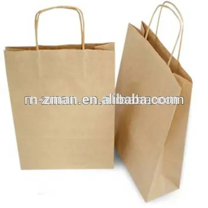 recycled brown paper bag,kraft brown paper bag,paper bag brown