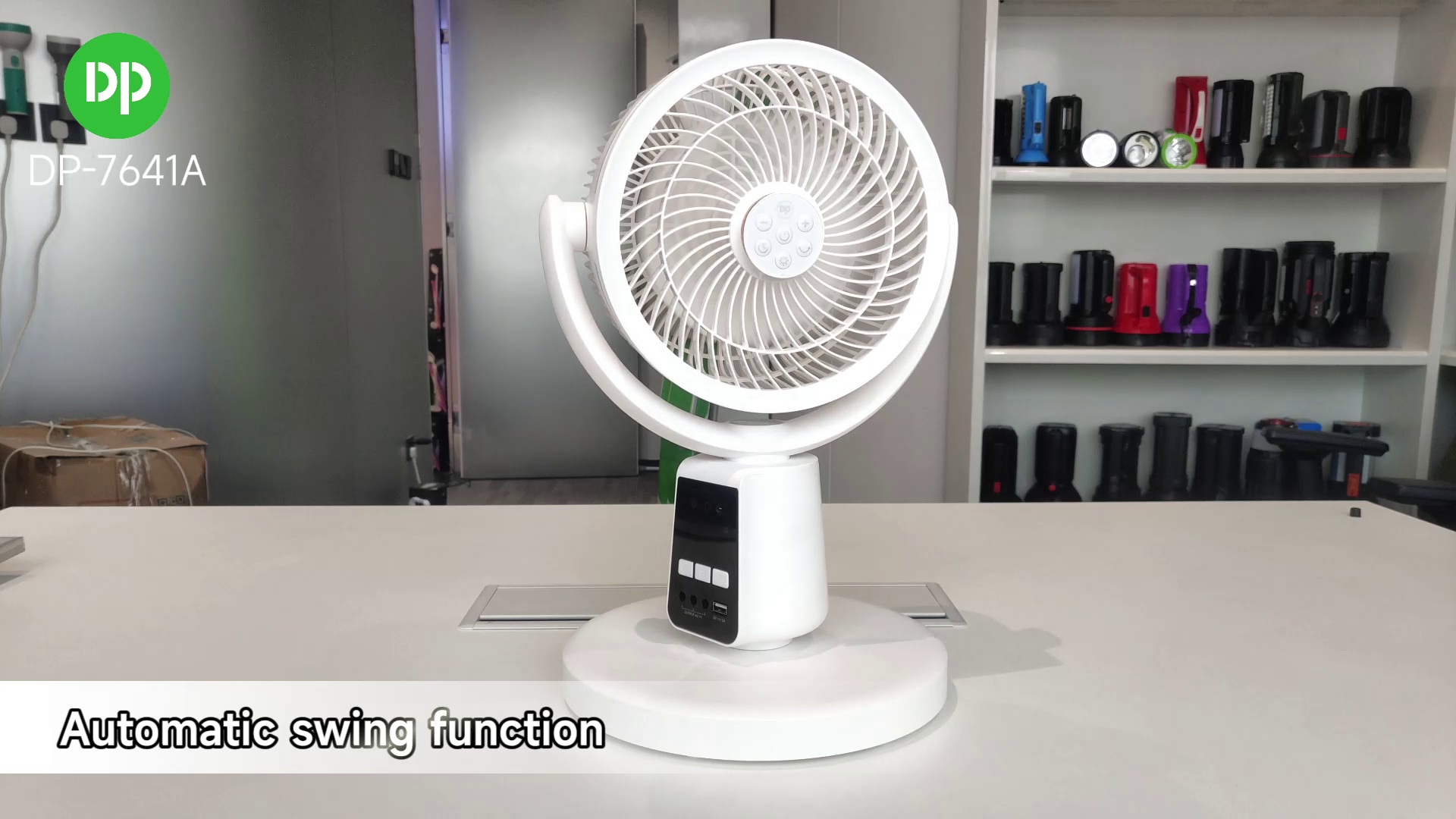 7`` Rechargeable Standing Remote Fan DP-7641A