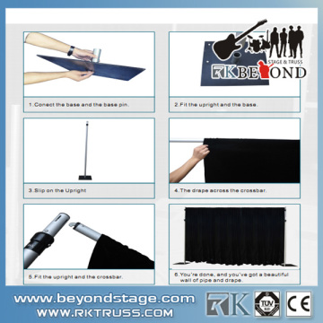 Rk Aluminum Event Cheap Pipe Drapes