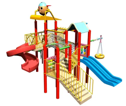 Custom Kids' Water Playground Equipment, Childrens Fun Play Fiberglass Slides