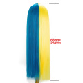 Perruque Cosplay Cheveux Synthétiques Double Couleur Avec Frange