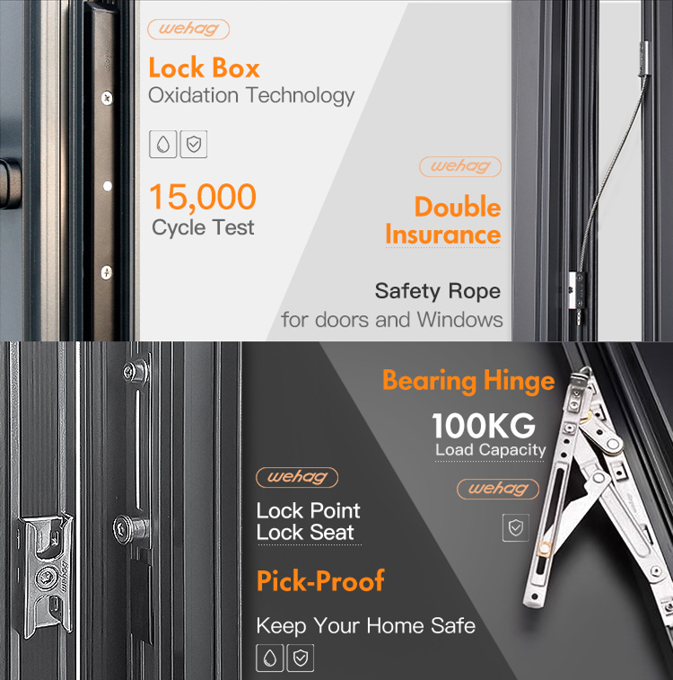 Thermal Break Aluminum Casement Windows