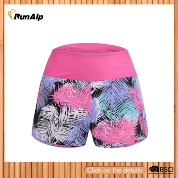 colorful digital printed shorts for women sport and fitness wear