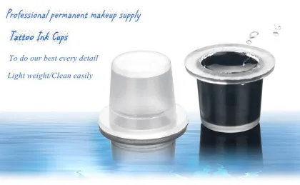 Plastic Tattoo Accessories Tattoo Color Ink Cups Small Middle Large Ink Caps