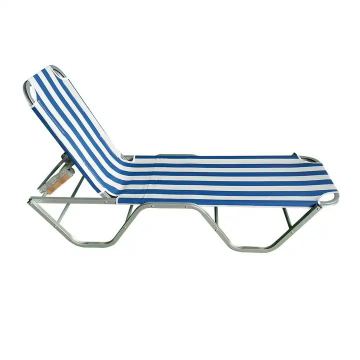 Шезлонг для пляжа и бассейна с дизайном Blue Stripe