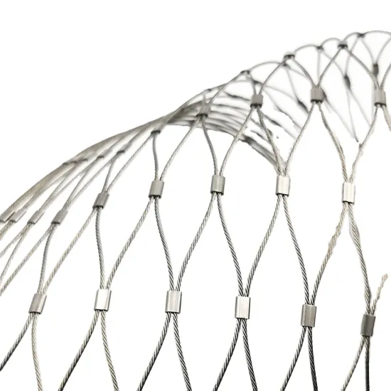 Stainless Steel Wire Rope Mesh for Stair Railing and Protection